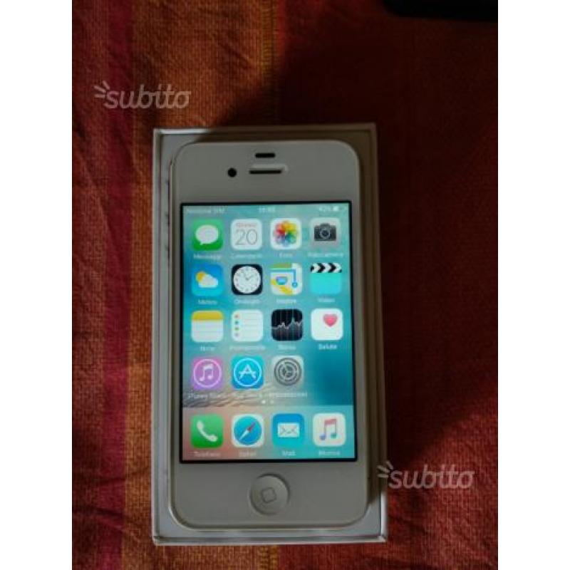 Iphone 4s 16 gb di colore bianco   accessori